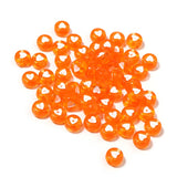 100 PCS/Pack 4 * 7 MM Acrylic Letter Peach Heart Love Beads DIY Beads