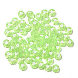 100 PCS/Pack 4 * 7 MM Acrylic Letter Peach Heart Love Beads DIY Beads