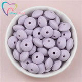 100 PCS Silicone 12MM Lentils Teething Necklace Baby Teether Toy