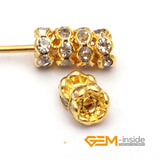100 PCS 4mm 6mm 8mm 10mm Rhinestone Spacer Beads