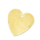 100 Copper Brass Blank Stamping Tags Love Heart DIY Jewelry Making