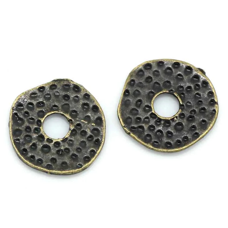 100 Pcs Antique Bronze Spacer Beads for Jewelry Making DIY 11.5x11mm