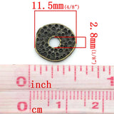 100 Pcs Antique Bronze Spacer Beads for Jewelry Making DIY 11.5x11mm