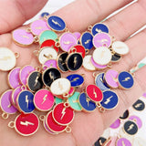 100Pcs Mixed Double Sided Love Enamel Charms for DIY Earring Jewelry Making