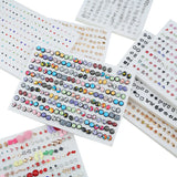 100 Pairs Crystal Small Stud Earrings Sets Girl Child Earring Jewelry