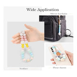 100 Pcs 15Mm Silicone Bead Kit DIY Keychain Bracelet