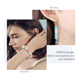 100 Pcs 15Mm Silicone Bead Kit DIY Keychain Bracelet