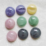 100 Pcs 16mm Round Resin Bicolor Beads for DIY Jewelry