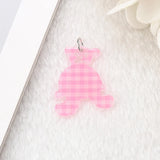 100 Pcs 25*30mm Bear Charms Acrylic Jewelry Findings DIY Scrapbooking