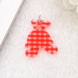 100 Pcs 25*30mm Bear Charms Acrylic Jewelry Findings DIY Scrapbooking