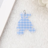 100 Pcs 25*30mm Bear Charms Acrylic Jewelry Findings DIY Scrapbooking