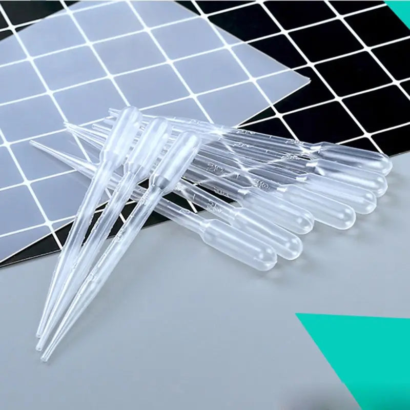 100 Pcs 3ML Plastic Transfer Pipettes Essential Resin Droppers