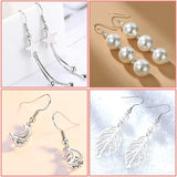 Jewelry Making Kit: 100 Silver Ear Hooks, 150 Earplugs, 50 Lap, 50 Ear