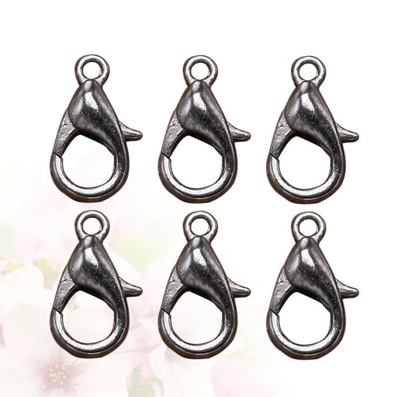100 Pcs Alloy Bracelet Clasp Jewelry Making Lobster Trigger Clasp