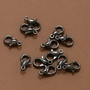 100 Pcs Alloy Bracelet Clasp Jewelry Making Lobster Trigger Clasp