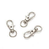100 Pcs Swivel Clasps Lobster Claw Clasp Keychain DIY Jewelry Making