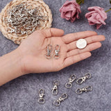 100 Pcs Swivel Clasps Lobster Claw Clasp Keychain DIY Jewelry Making