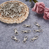 100 Pcs Swivel Clasps Lobster Claw Clasp Keychain DIY Jewelry Making