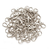 100 Pcs Swivel Clasps Lobster Claw Clasp Keychain DIY Jewelry Making