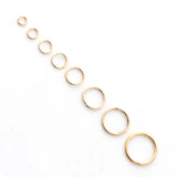 100 Pcs Iron Closed Rings for DIY Jewelry Making