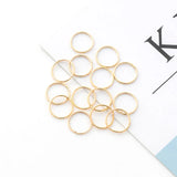100 Pcs Iron Closed Rings for DIY Jewelry Making