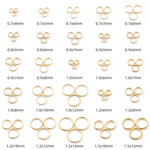 100 Pcs Iron Closed Rings for DIY Jewelry Making