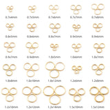 100 Pcs Iron Closed Rings for DIY Jewelry Making