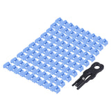 100 Pcs RJ45 Port Ethernet LAN Hub Anti Dust Cover Plug Cap