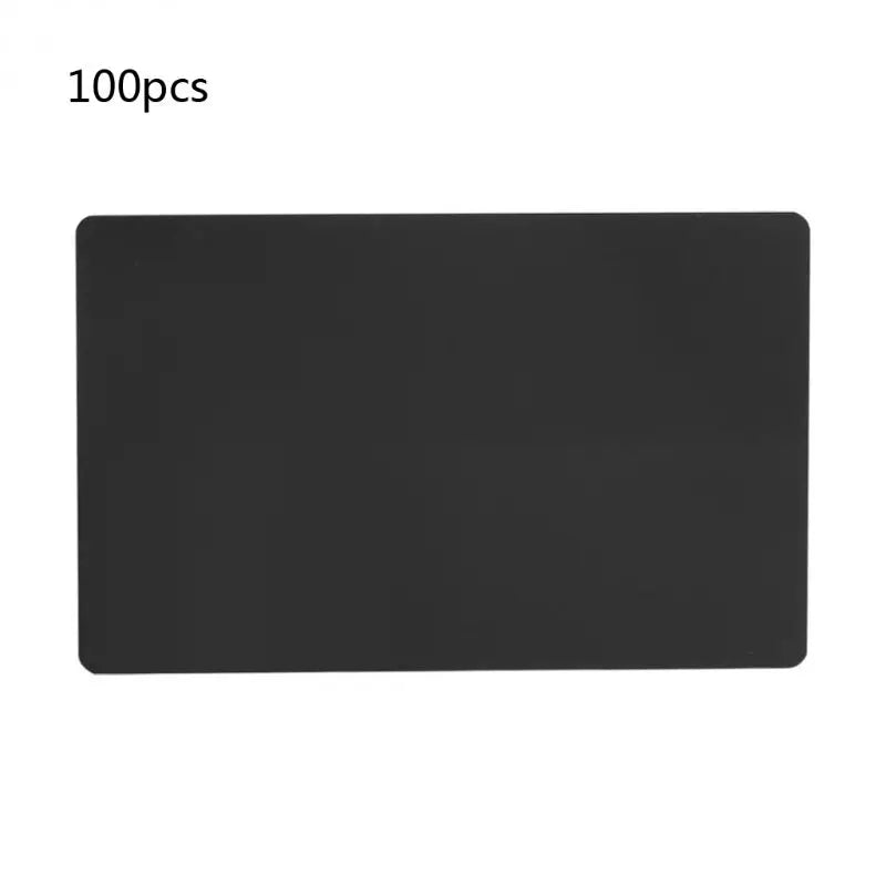 100 Pcs Aluminum Business Card Blanks for Engraving DIY Cards 5 Colors