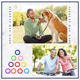 100 Pc Colorful Spring Wrist Coil Keychain Stretchable Wrist Band Key Ring
