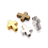 100 Pcs Cross Tibetan Style Alloy Beads Spacer Charms DIY Jewelry Making