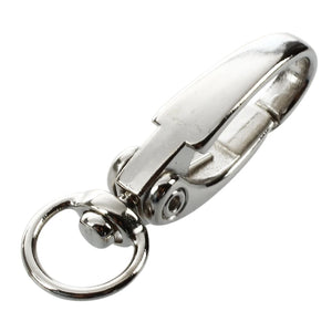 100 Pcs D Swivel Trigger Clips Hooks Metal Key Ring Lobster Clasps