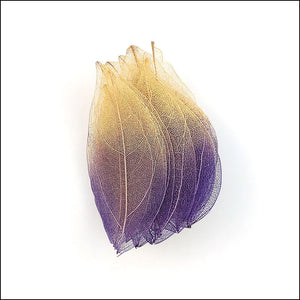 100 Pcs Dual Gradient Leaf Flower Material DIY Accessories