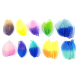 100 Pcs Dual Gradient Leaf Flower Material DIY Accessories