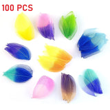 100 Pcs Dual Gradient Leaf Flower Material DIY Accessories