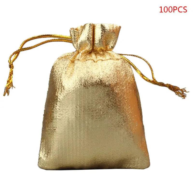100 Pcs Jewelry Drawstring Pouches Party Favor Goody Pocket