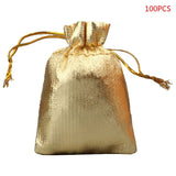 100 Pcs Jewelry Drawstring Pouches Party Favor Goody Pocket