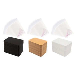 100 Pcs Keychain Display Cards with Self Sealing Bags