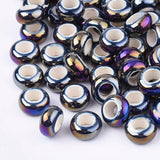 100 Pcs Large Hole Round Ceramic Beads for DIY Bracelet Making