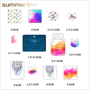 100 Pcs Colorful Jewelry Display Cards DIY Organizer Tags