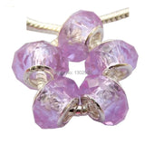 100 Pcs/Lot Mix Colors Faceted Crystal Glass Beads for European Charm Bracelet