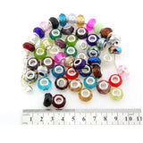 100 Pcs/Lot Mix Colors Faceted Crystal Glass Beads for European Charm Bracelet