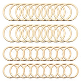 100 Pcs Rose Key Ring Plated Round Split Keychain Keyrings