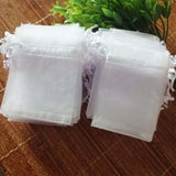 100 Pcs Organza Jewelry Bags Drawstring Pouches Small Gift Packaging