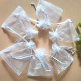 100 Pcs Organza Jewelry Bags Drawstring Pouches Small Gift Packaging