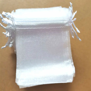 100 Pcs Organza Jewelry Bags Drawstring Pouches Small Gift Packaging