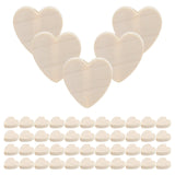 100 Pcs Love Wooden Beads Valentine Heart Jewelry Accessories