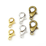 100 Pcs Metal Plated K Zinc Alloy Lobster Buckle DIY Necklace Bracelet