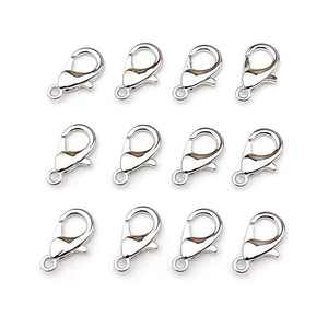 100 Pcs Metal Plated K Zinc Alloy Lobster Buckle DIY Necklace Bracelet