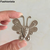 100 Pcs Metal Stamping Bee Ornament 45x43mm Steel-color Bee Embellishment